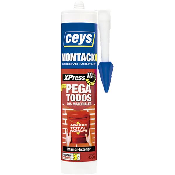 ADHESIVO MONTAJE MONTACK-XPRESS (CARTUCHO) 300ML//450GR REF.507263 / 507437 (CEYS)