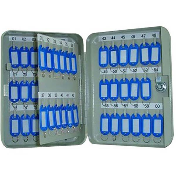 ARMARIO LLAVERO METALICO 60 LLAVES GRIS REF. VH99769 (VIVA-HOGAR)
