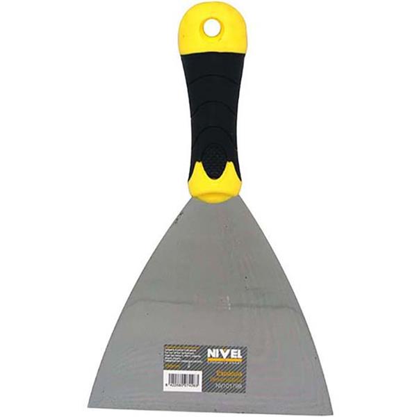 ESPATULA PINTOR ACERO 150MM. MANGO-BIMATERIAL (NIVEL)