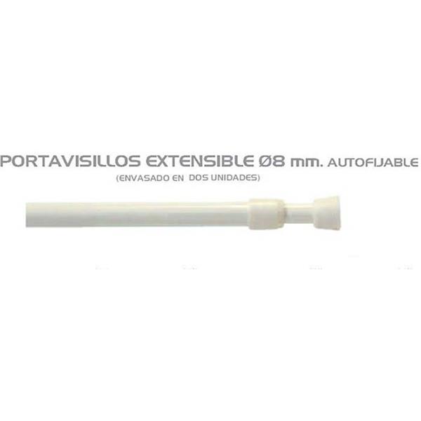PORTAVISILLO PRESION-EXTENSIBLE REDONDO 8MM 20-32 BLANCO (2 UNID) REF.1635065 (RIEL CHYC)