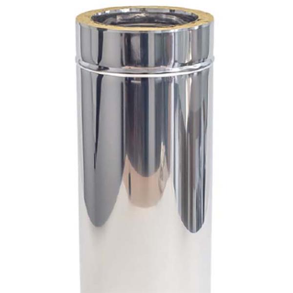 TUBO DOBLE RECTO INOX 316 Ø150MM REF.EXMR150316 (EXOJO)