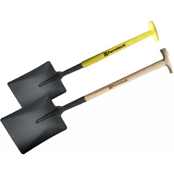 PALA CUADRADA ACERO TEMPLADO MANGO T F.VIDRIO PCFT1 (FERROTECH)
