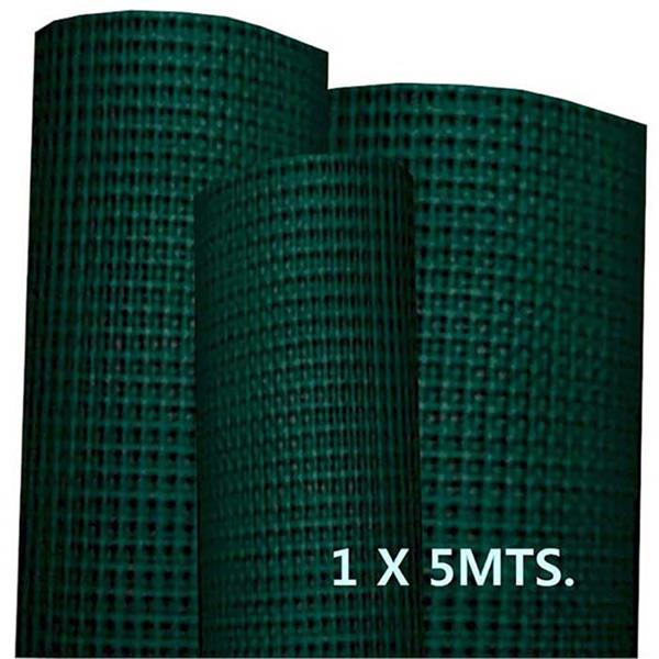 MALLA DE PLASTICO QUADRATA 10 VERDE 1X5 (FERROTECH)