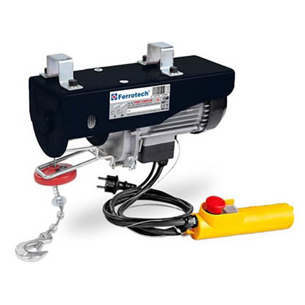 POLIPASTO ELECTRICO Ø4MM X 12.5MTR.(250-500)1000W 2/VELOC. REF.PEF1000-4(FERROTECH)