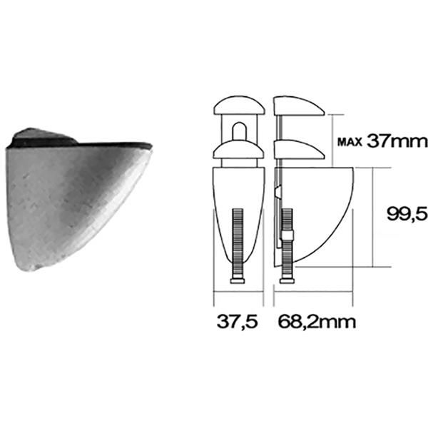 PELICANO ENVEJECIDO 68.2X99.5MM / 37MM (1PZ) (N05)